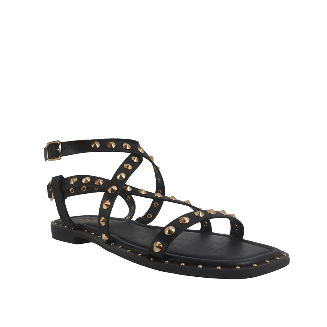 Sandalias flats Gia color negro