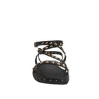 Sandalias flats Gia color negro