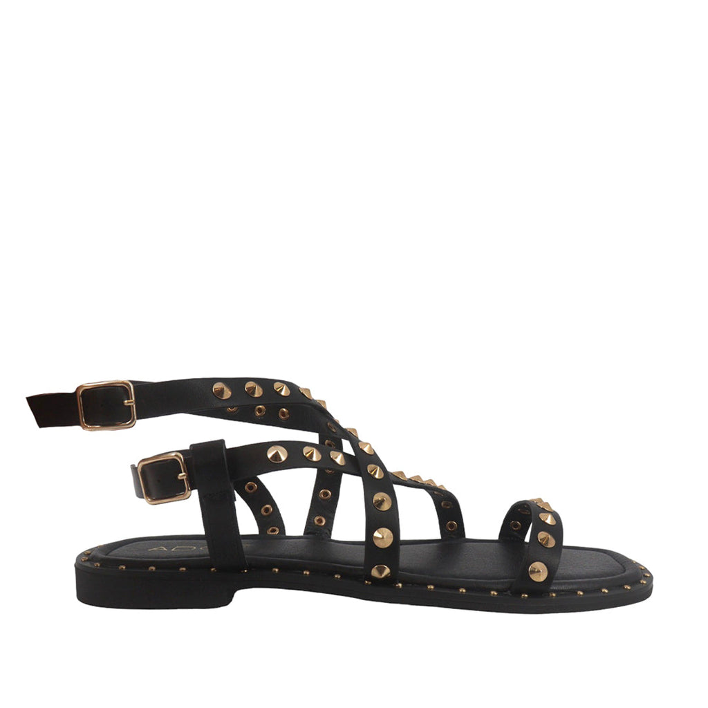 Sandalias flats Gia color negro