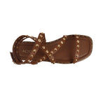 Sandalias flats Gia color tan