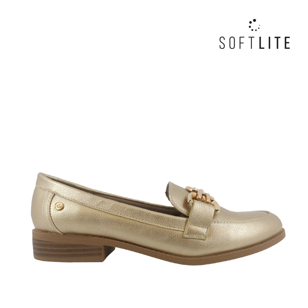 Mocasines Gal color dorado