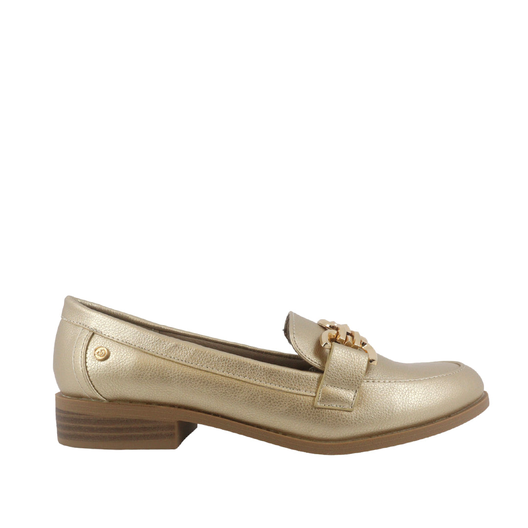 Mocasines Gal color dorado