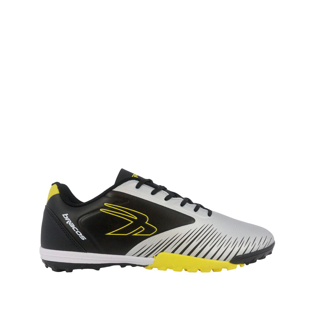 Zapatos para fútbol Kevin plateado para niño