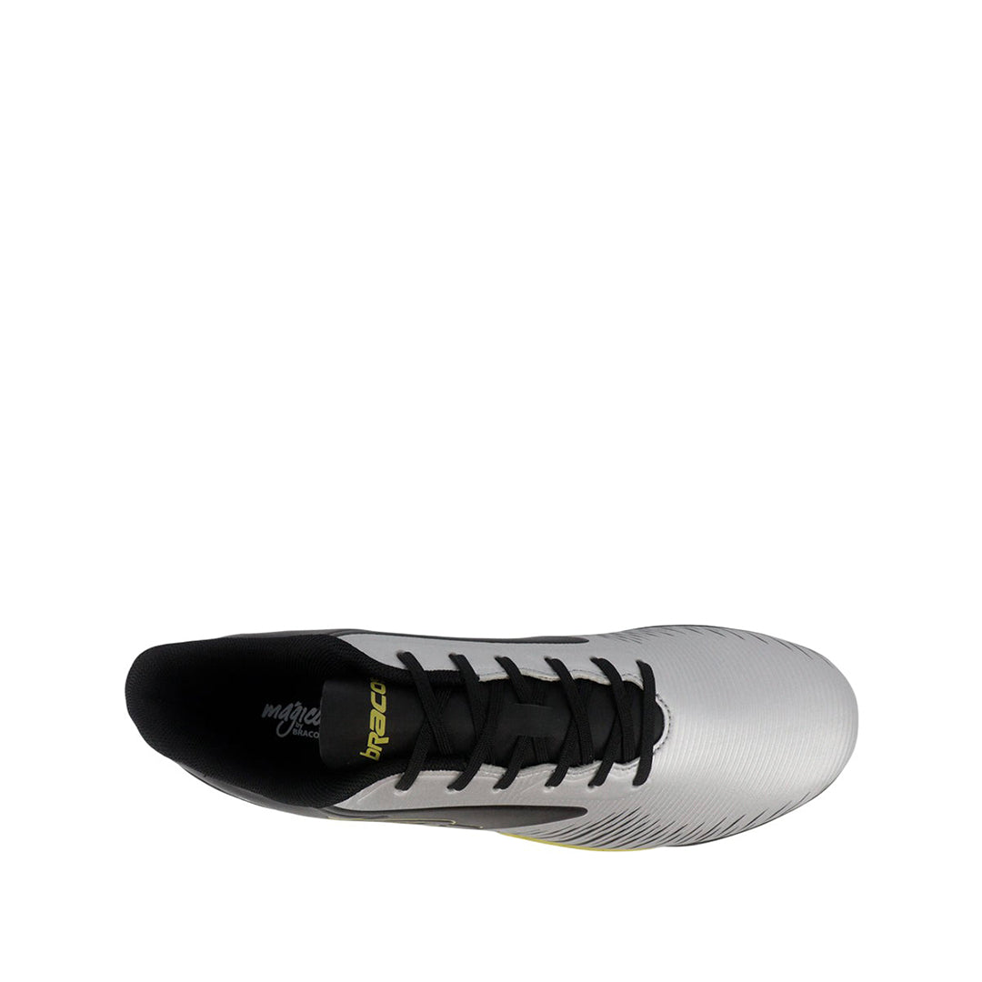 Zapatos para fútbol Kevin plateado para niño