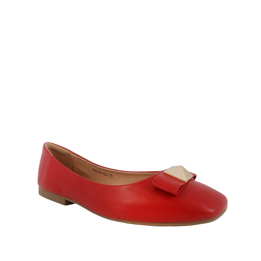 Balerinas Vanina rojo para mujer
