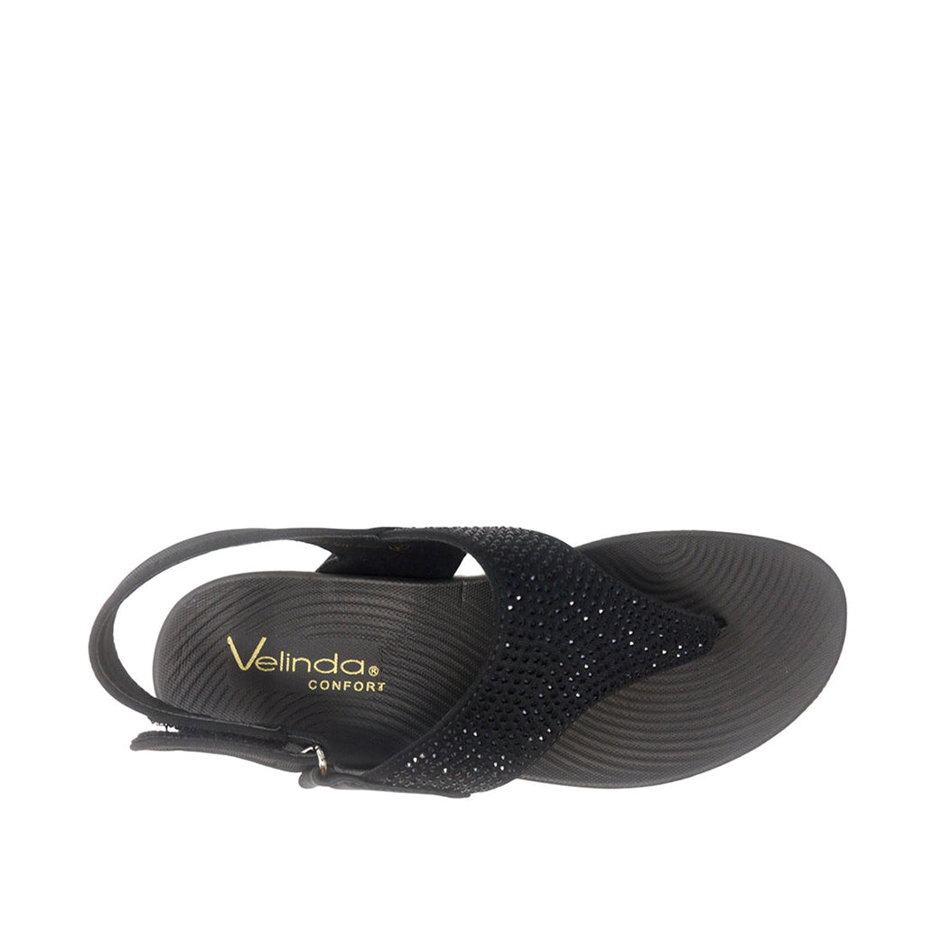 Sandalias flats Joy negro para mujer