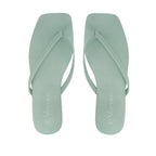 Sandalias flats Karen verde para mujer