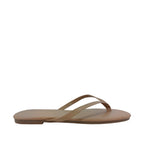 Sandalias flats Karen beige para mujer
