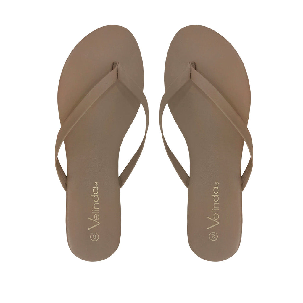 Sandalias flats Karen beige para mujer