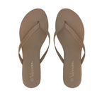 Sandalias flats Karen beige para mujer