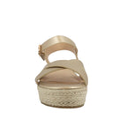 Sandalias de cuña Topaz color dorado