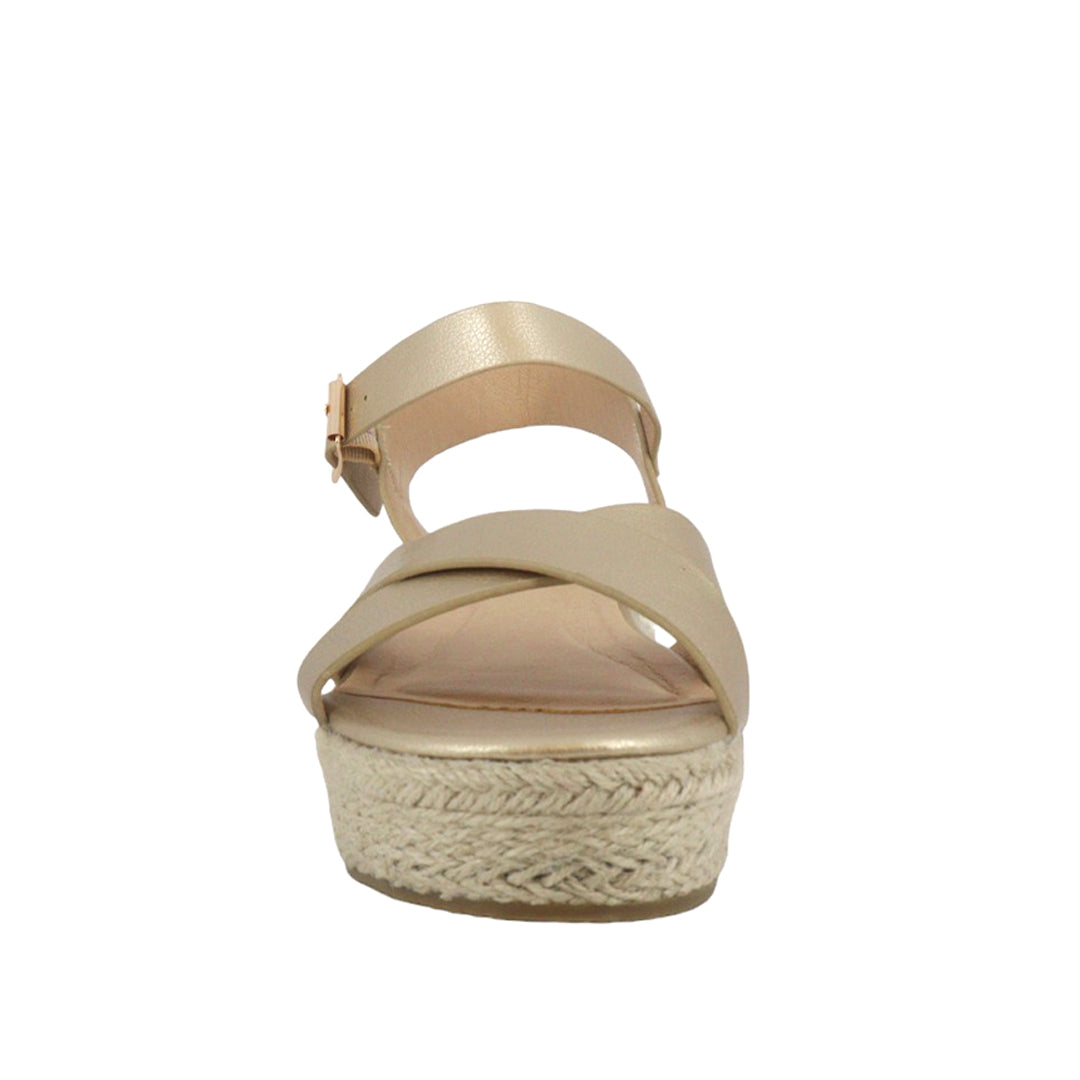 Sandalias de cuña Topaz color dorado