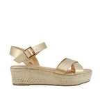 Sandalias de cuña Topaz color dorado