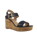 Sandalias de cuña Kata color navy