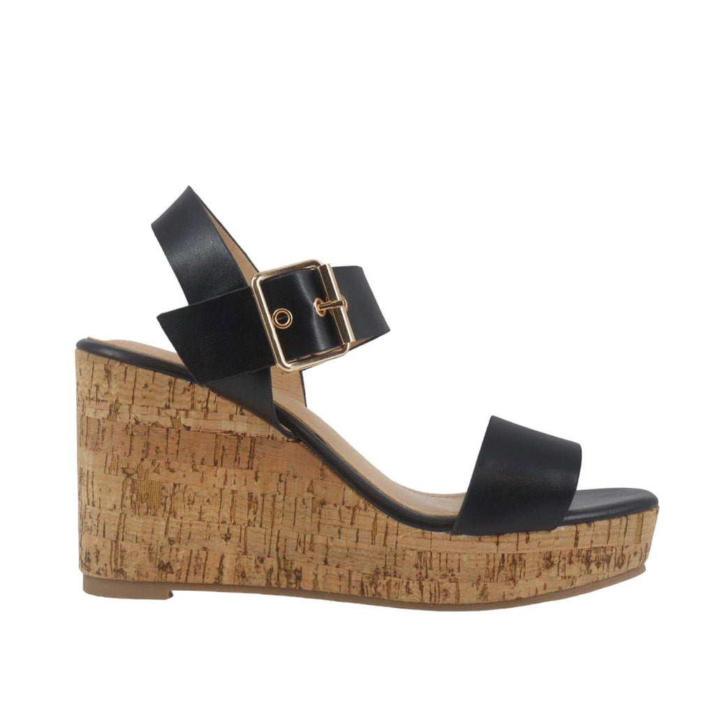 Sandalias de cuña Kata color navy