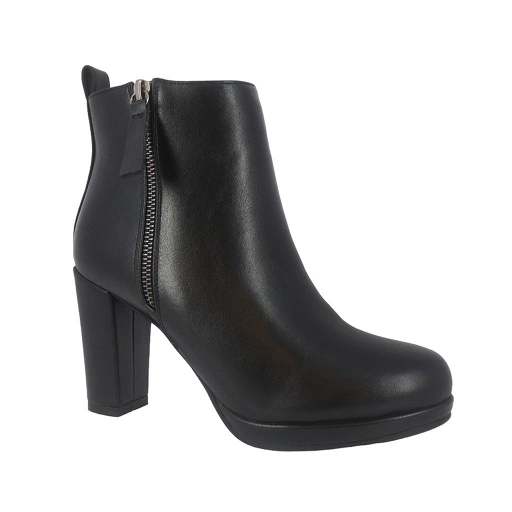 Botines de tacón Jackie color negro para mujer