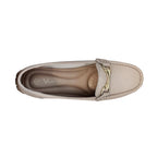 Mocasines Nelly beige para mujer