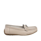 Mocasines Nelly beige para mujer