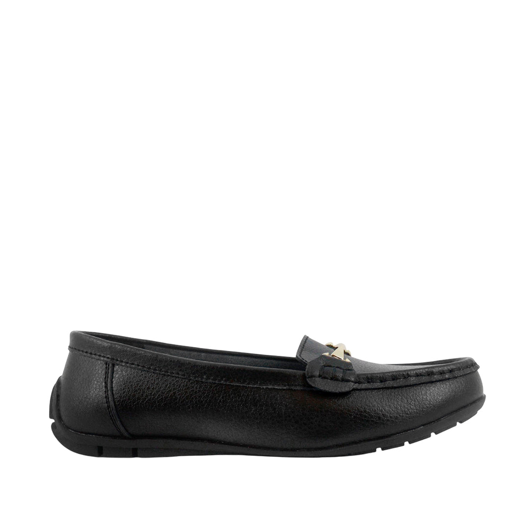 Mocasines Nelly negro para mujer