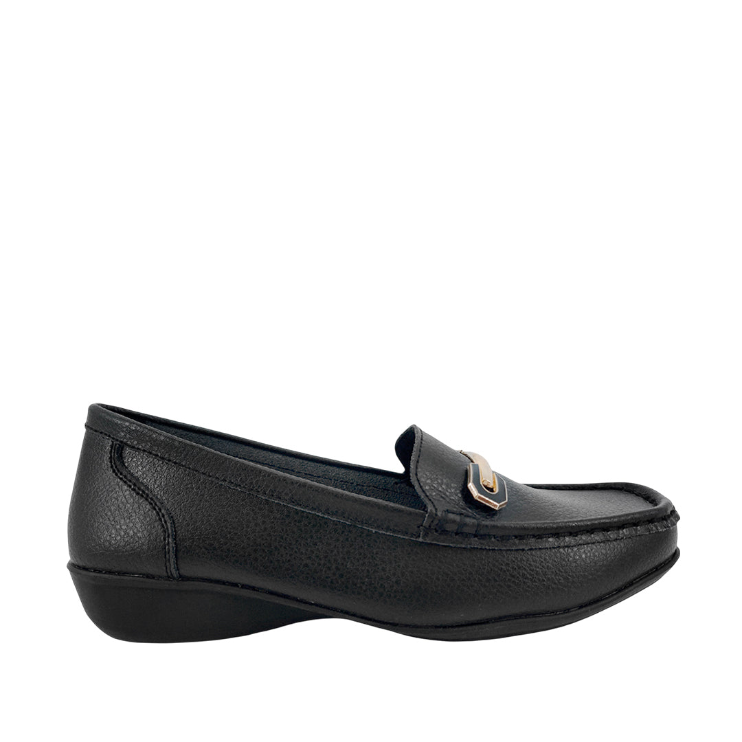 Mocasines Ena negro para mujer