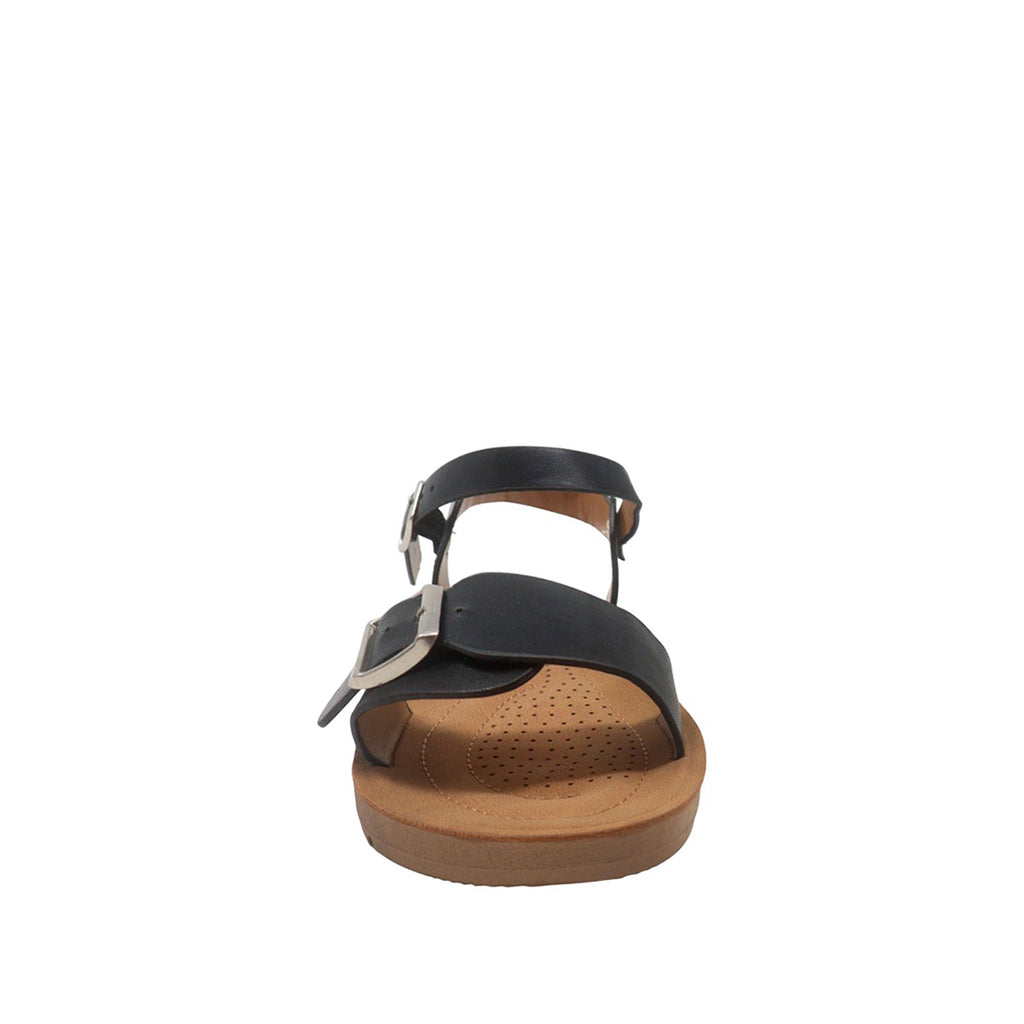 Sandalias flats Sulen negro para mujer