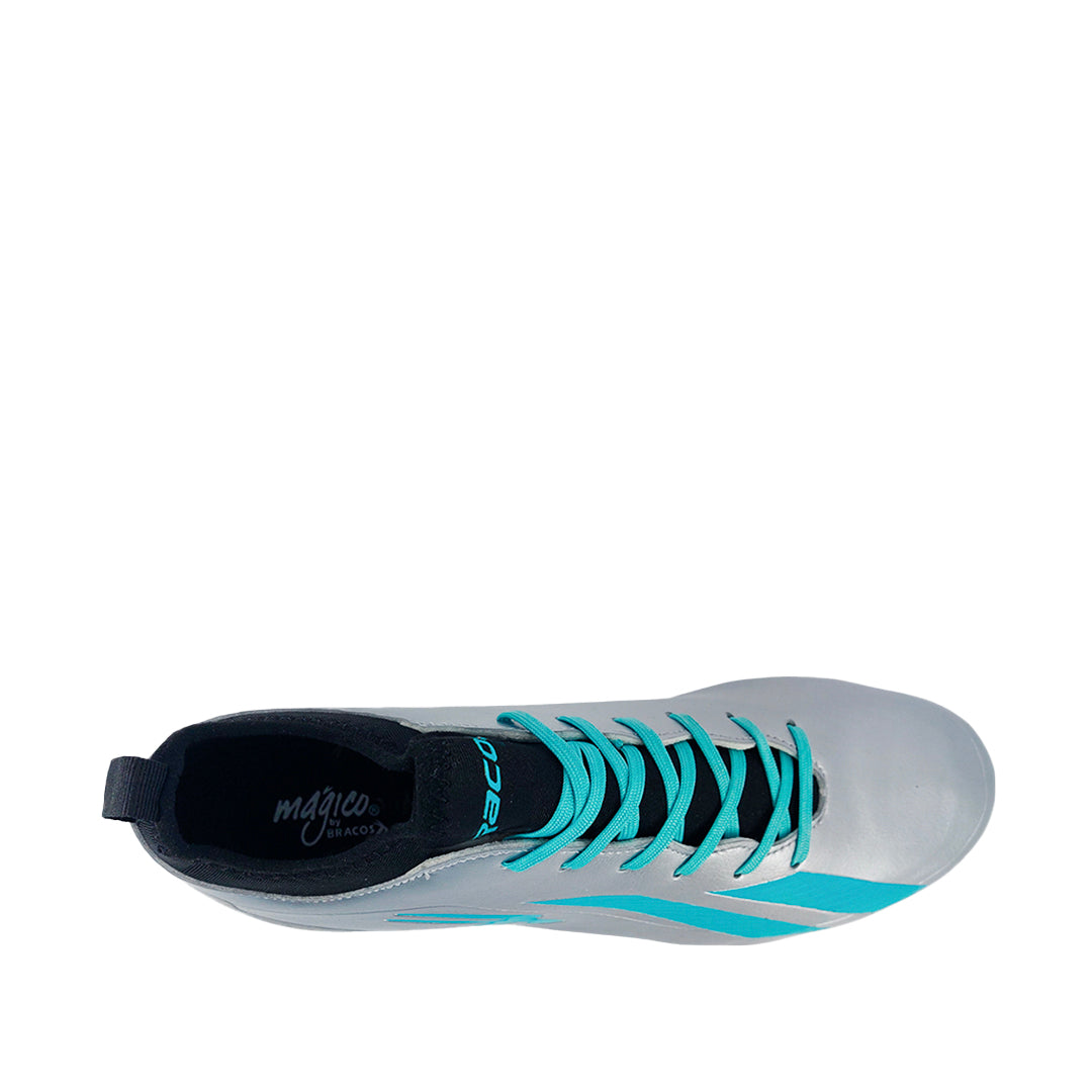 Zapatos para fútbol Reyes plateado para hombre