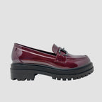 Mocasines Darlena burgundy para mujer