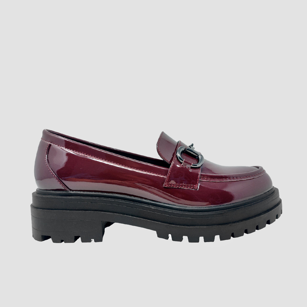 Mocasines Darlena burgundy para mujer