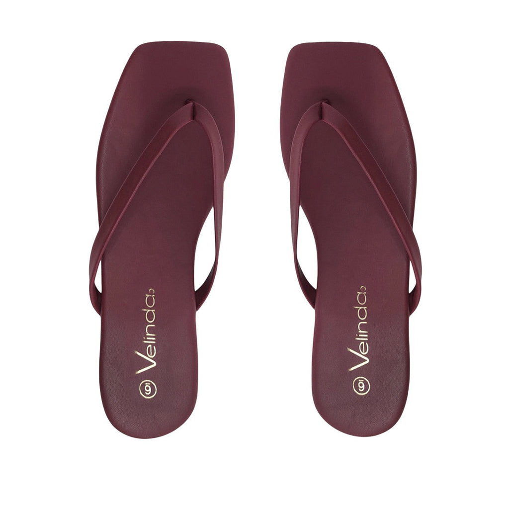 Sandalias flats Karen vino para mujer