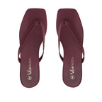 Sandalias flats Karen vino para mujer