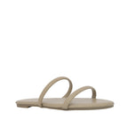 Sandalias flats Kory taupe para mujer