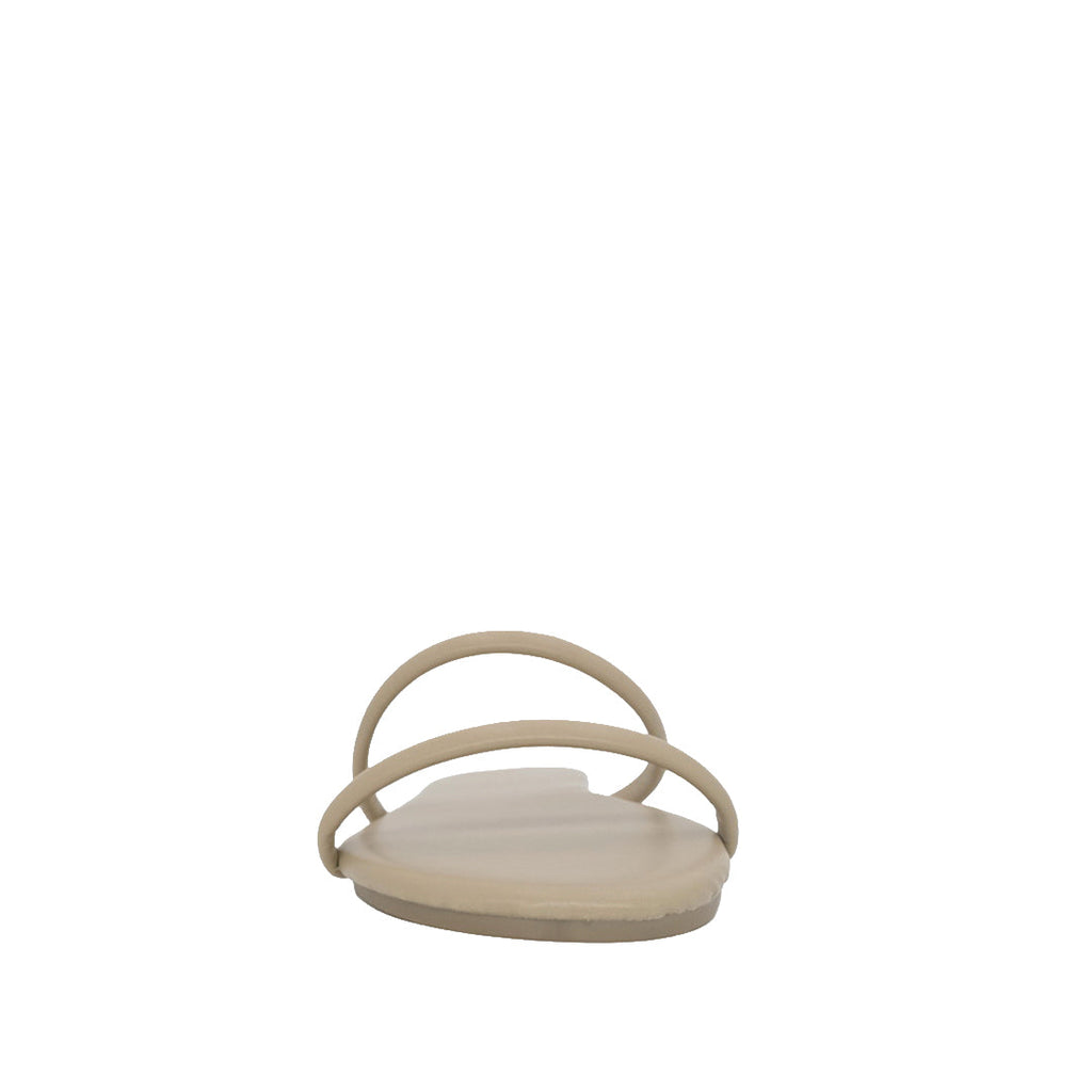 Sandalias flats Kory taupe para mujer
