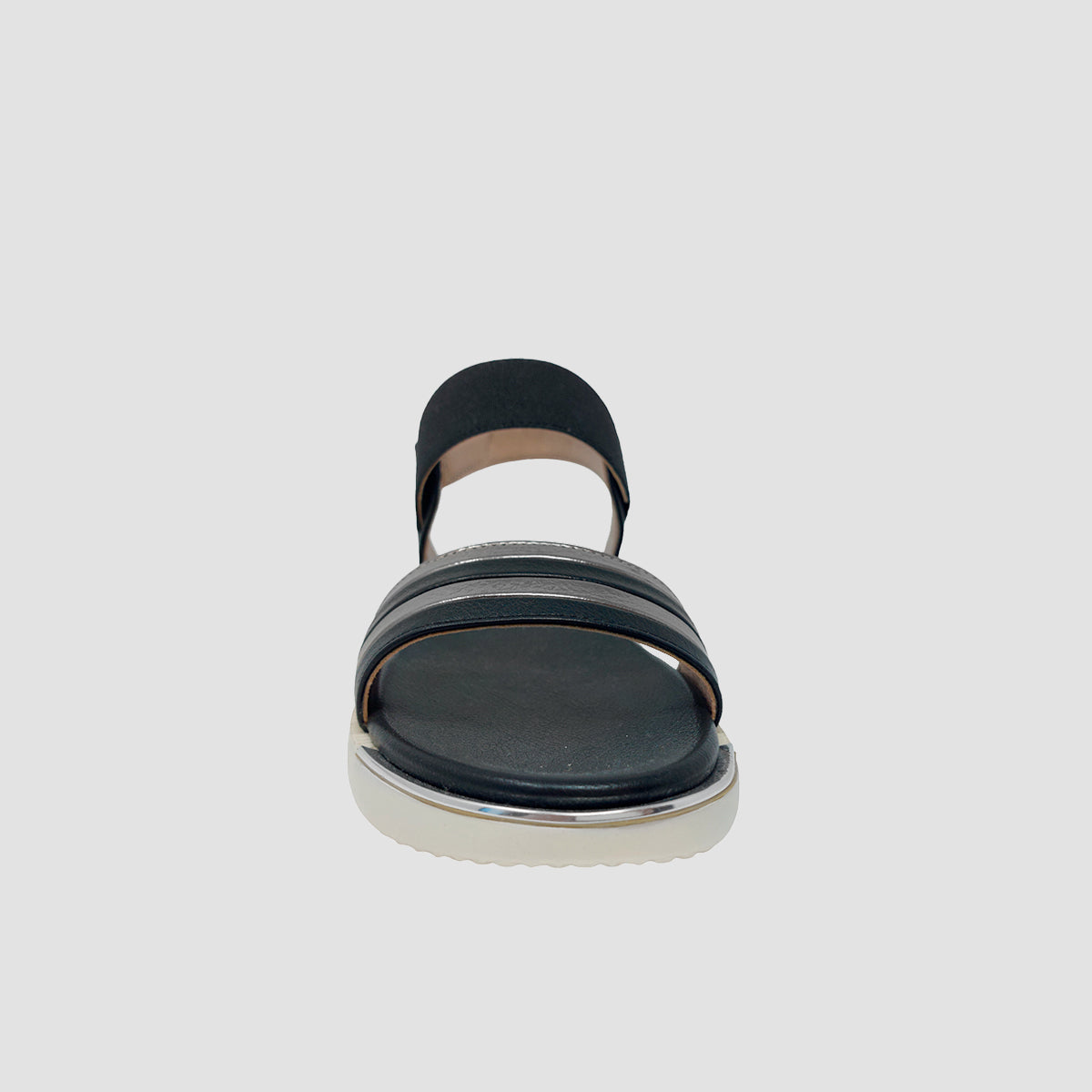 Sandalias flats Lena negro para mujer