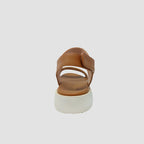 Sandalias flats Lena tan para mujer