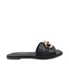 Sandalias flats Mariam negro para mujer