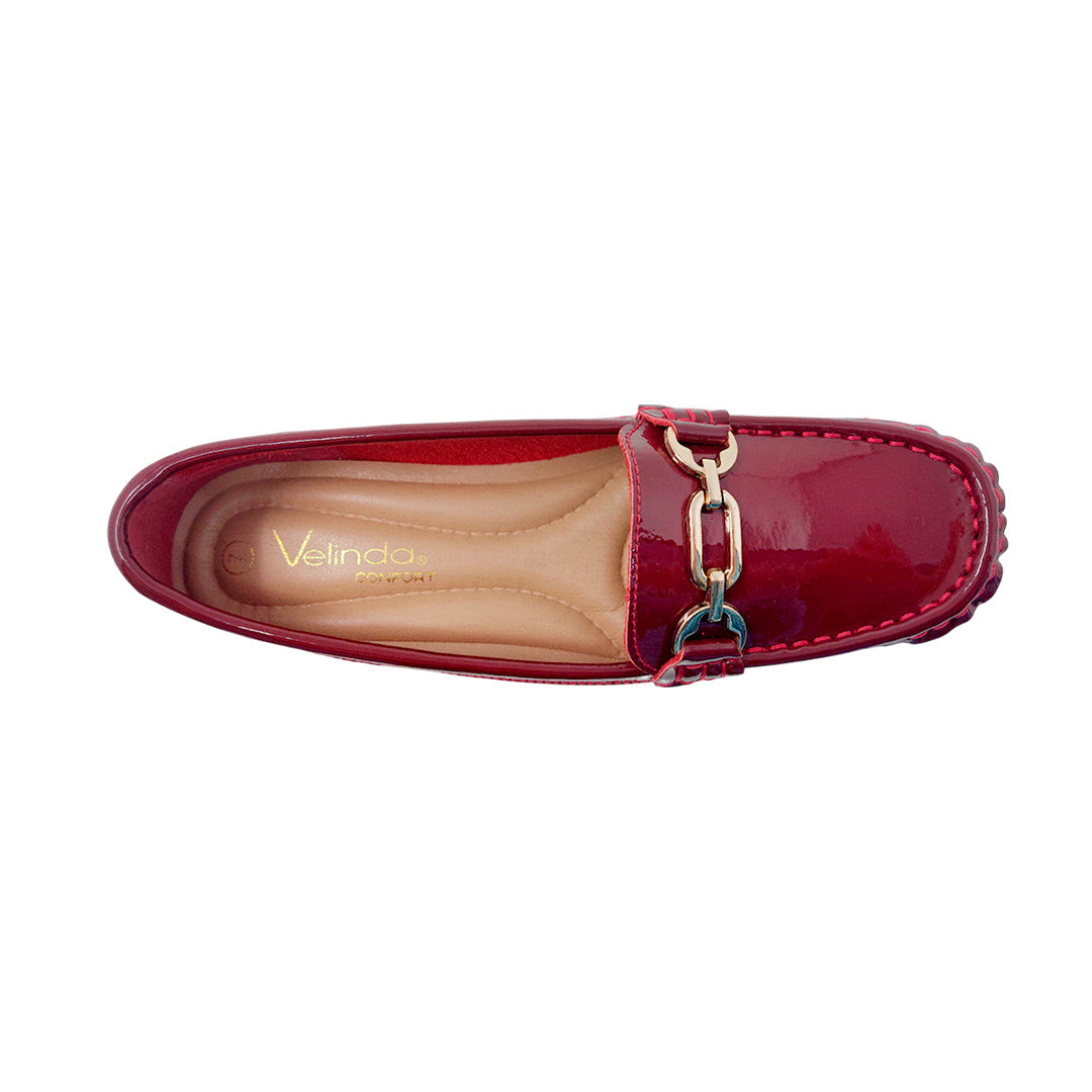 Mocasines Moria vino para mujer