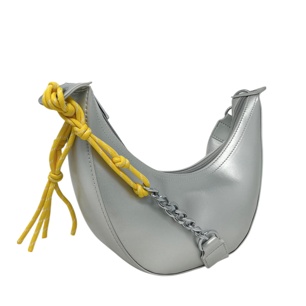 Cartera Ode color plateado