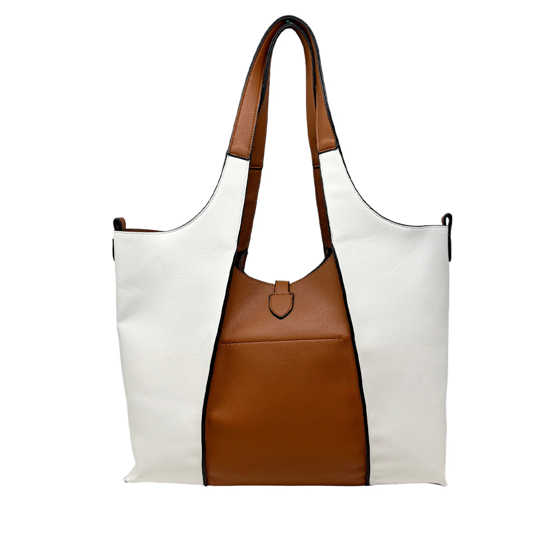 Cartera Milani color blanco hueso