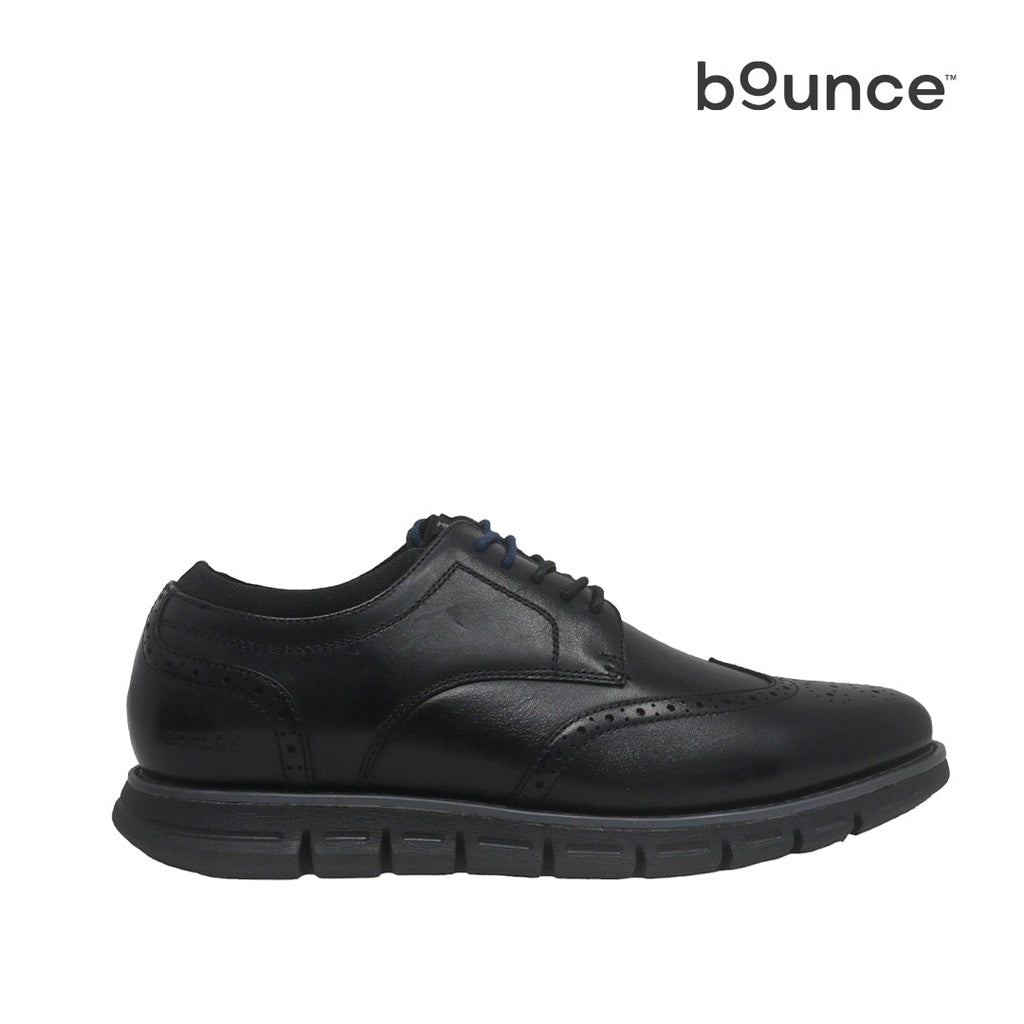 Derby shoes Martin wingtip para hombre color negro