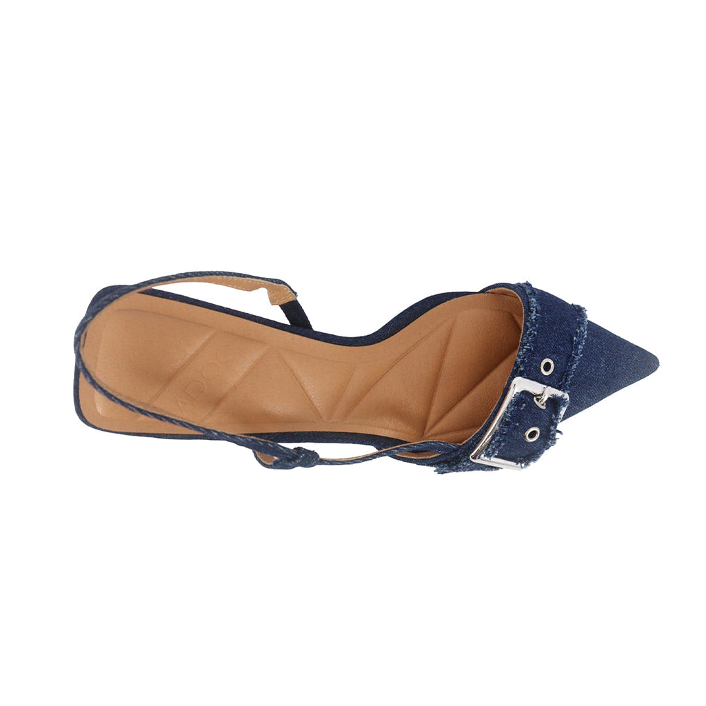 Tacones slingback Nessa para mujer color azul