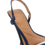 Tacones slingback Nessa para mujer color azul