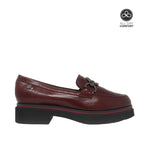 Mocasines Mikkaela para mujer color burgundy
