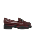 Mocasines Mikkaela para mujer color burgundy