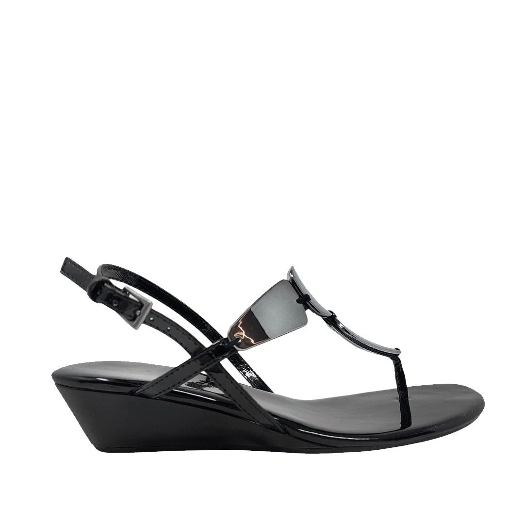 Sandalias Lisa negro para mujer