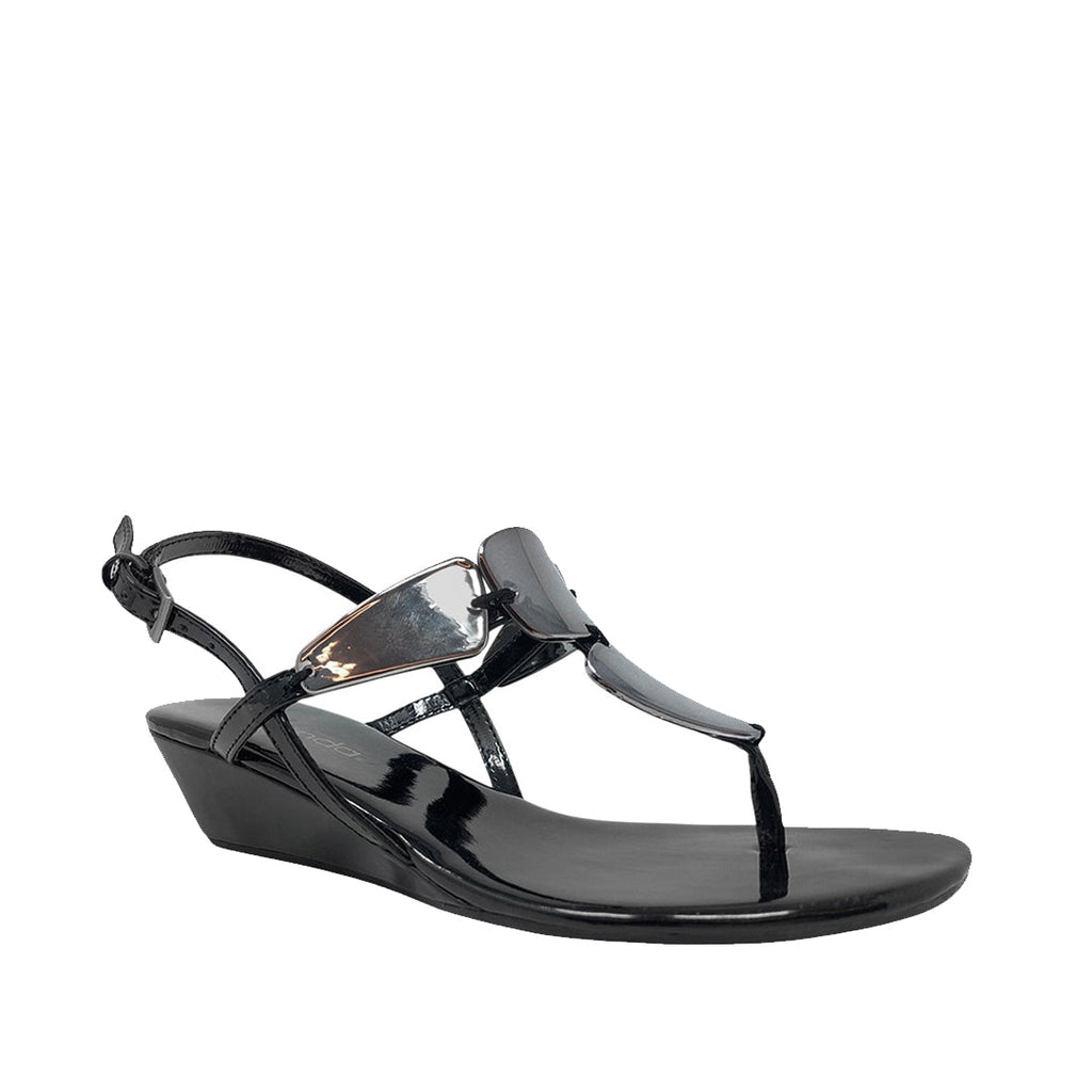 Sandalias Lisa negro para mujer