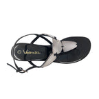 Sandalias Lisa negro para mujer
