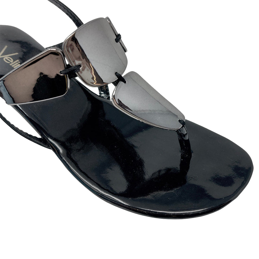 Sandalias Lisa negro para mujer
