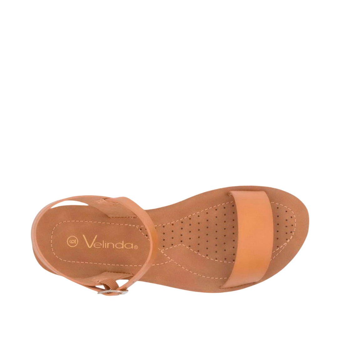 Sandalias flats Maribel tan para mujer
