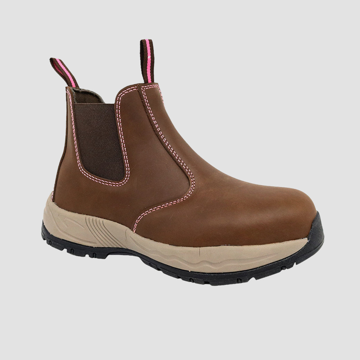 Botas industriales Kate  cafe para mujer