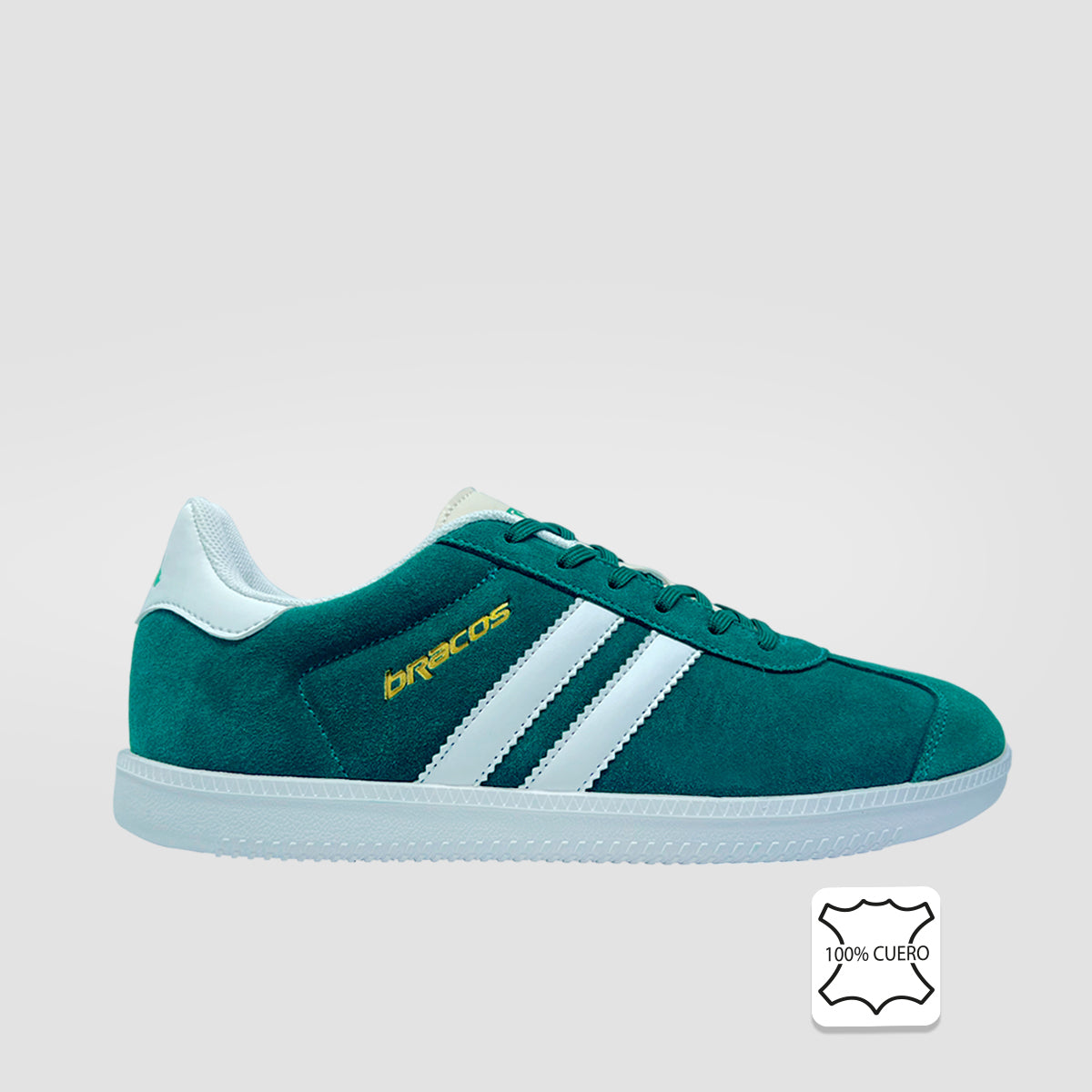 Sneakers Giselly verde para mujer